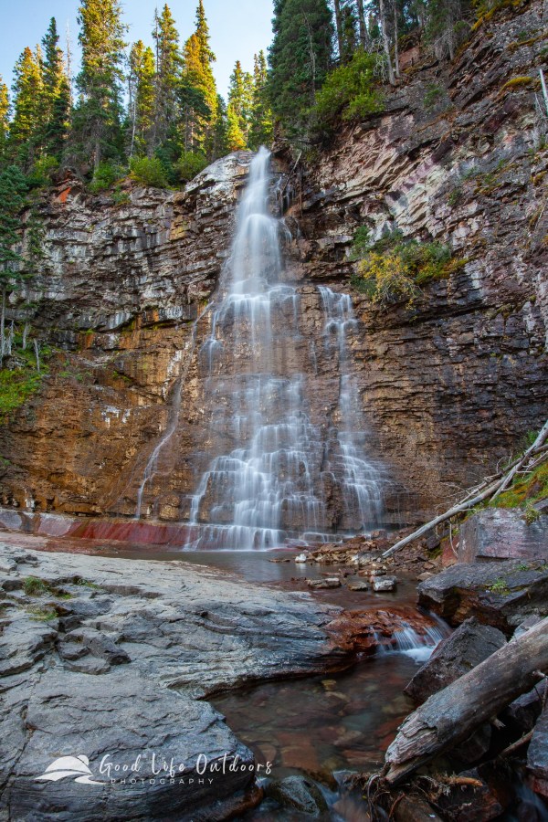 Virginia Falls in Glacier National Park.